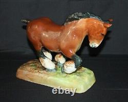 HN2623 Royal Doulton Horse figure. Punch Peon Chestnut Shire. William Chance