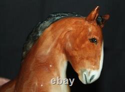 HN2623 Royal Doulton Horse figure. Punch Peon Chestnut Shire. William Chance