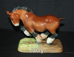 HN2623 Royal Doulton Horse figure. Punch Peon Chestnut Shire. William Chance