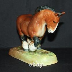 HN2623 Royal Doulton Horse figure. Punch Peon Chestnut Shire. William Chance