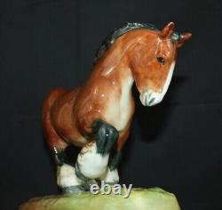 HN2623 Royal Doulton Horse figure. Punch Peon Chestnut Shire. William Chance