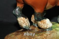 HN2623 Royal Doulton Horse figure. Punch Peon Chestnut Shire. William Chance