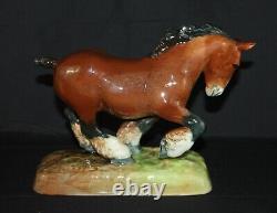 HN2623 Royal Doulton Horse figure. Punch Peon Chestnut Shire. William Chance