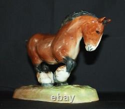 HN2623 Royal Doulton Horse figure. Punch Peon Chestnut Shire. William Chance