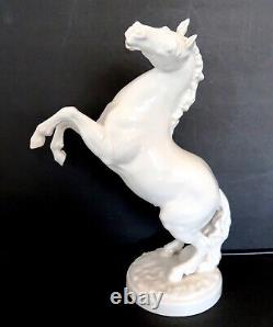 HUTSCHENREUTHER 12.5 Rearing Horse Figurine with Original Sticker 0248 001 8193