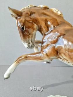 HUTSCHENREUTHER 1950's Germany Antique Porcelain Statue Figurine Horse Foal 7