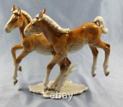 Haflinger horse horses porcelain hutschenreuther figurine 1970 pferd