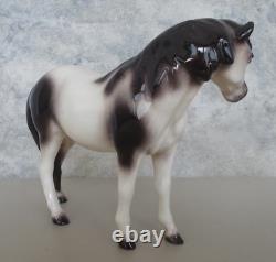 Hagen-Renaker 3.5 Black Pinto Pony Mare Horse Figurine M