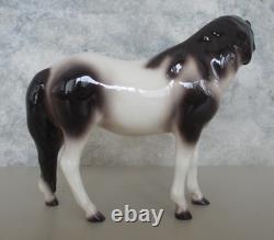 Hagen-Renaker 3.5 Black Pinto Pony Mare Horse Figurine M