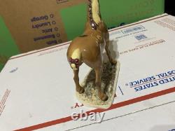 Hagen Renaker Cinco Draft Horse #244 On Base Palamino Belgian Vtg e3