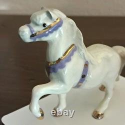 Hagen Renaker Circus Pony, Head Up, Purple Harness, Hard-to-Find