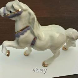 Hagen Renaker Circus Pony, Head Up, Purple Harness, Hard-to-Find
