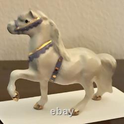 Hagen Renaker Circus Pony, Head Up, Purple Harness, Hard-to-Find