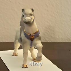 Hagen Renaker Circus Pony, Head Up, Purple Harness, Hard-to-Find
