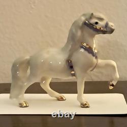 Hagen Renaker Circus Pony, Head Up, Purple Harness, Hard-to-Find