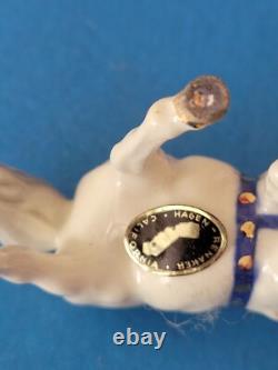 Hagen Renaker Circus Pony Horse Head Down Blue Harness With Label