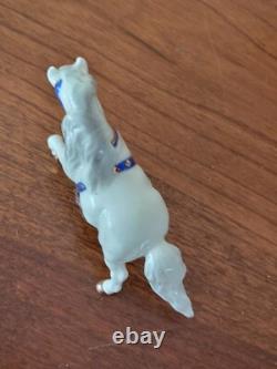 Hagen Renaker Circus Pony Horse Head Down Blue Harness With Label
