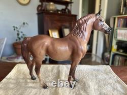 Hagen Renaker DW Morgan Stallion Lippet Brown Horse Figurine with Repairs AS IS