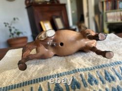 Hagen Renaker DW Morgan Stallion Lippet Brown Horse Figurine with Repairs AS IS