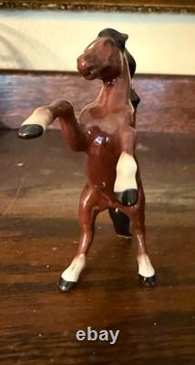 Hagen Renaker Horse Mini Rearing Stallion in Bay Monrovia A-234