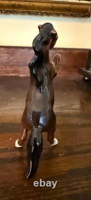 Hagen Renaker Horse Mini Rearing Stallion in Bay Monrovia A-234