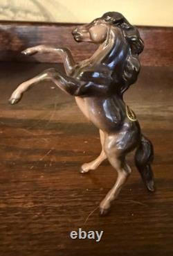 Hagen Renaker Horse Mini Rearing Stallion in Glossy Bay Monrovia A-234 Sticker