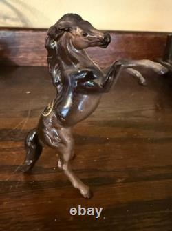 Hagen Renaker Horse Mini Rearing Stallion in Glossy Bay Monrovia A-234 Sticker