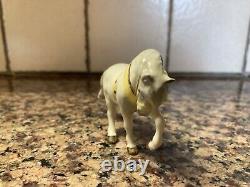 Hagen Renaker Miniatures Head Down Circus Pony With Yellow Harness