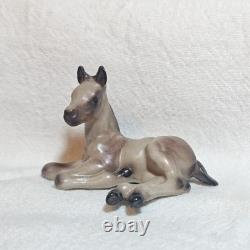 Hagen Renaker Rose Grey Arabian Lying Foal Figurine Monrovia Maureen Love