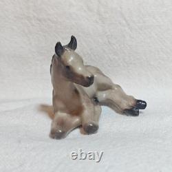 Hagen Renaker Rose Grey Arabian Lying Foal Figurine Monrovia Maureen Love