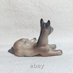 Hagen Renaker Rose Grey Arabian Lying Foal Figurine Monrovia Maureen Love
