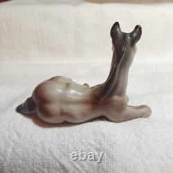 Hagen Renaker Rose Grey Arabian Lying Foal Figurine Monrovia Maureen Love