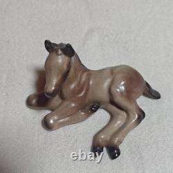 Hagen Renaker Rose Grey Arabian Lying Foal Figurine Monrovia Maureen Love