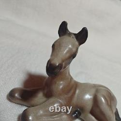 Hagen Renaker Rose Grey Arabian Lying Foal Figurine Monrovia Maureen Love