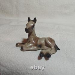 Hagen Renaker Rose Grey Arabian Lying Foal Figurine Monrovia Maureen Love