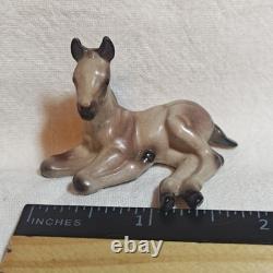 Hagen Renaker Rose Grey Arabian Lying Foal Figurine Monrovia Maureen Love