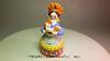 Handmade Dymkovo Toy Lady With Chicken Russian Folk Art Porcelain Hand Painted Miniature