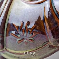 Handmade Pottery Horse Figurine Reactive Drip Glaze Ceramic Tang Style Sculpture
