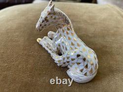 Herend Guild Porcelain Charter Member Horse Foal 1998 Gold Fishnet