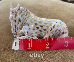 Herend Guild Porcelain Charter Member Horse Foal 1998 Gold Fishnet