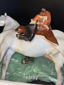 Herend Handpainted Porcelain Hussar Horseman Figurine. Count Andras Hadik 1937
