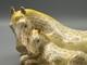 Herend Horse Figurine Mare & Foal Butterscotch Yellow Fishnet