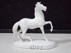 Herend Hungary White Porcelain Blanc De Chine Standing Horse Figurine #5287