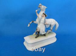 Herend Man training horse figurine porcelain