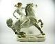 Herend, Nude Amazon Riding A Horse 17, Xxl Handpainted Porcelain Figurine