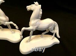 Herend Porcelain White Horse Pair (5277,5287)