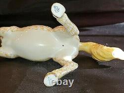 Herend, Prancing Horse 7.25 Porcelain Figurine, Butterscotch, Flawless, $1425