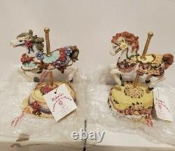 Heritage House Melodies lot of 16 County Fair Collection Musical Carousels