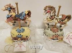 Heritage House Melodies lot of 16 County Fair Collection Musical Carousels