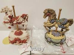 Heritage House Melodies lot of 16 County Fair Collection Musical Carousels